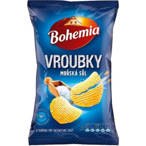 Bohemia chips 120g vroubky - mořská sůl (18)