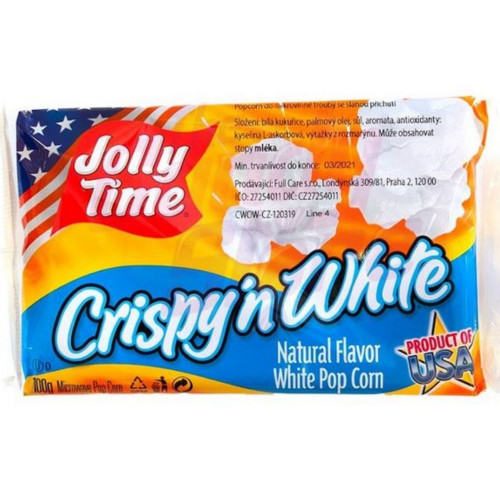 Jolly time popcorn 100g - crispy´n white
