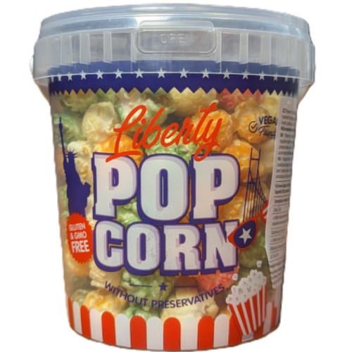 Popcorn v kyblíku 100g - Tutti Frutti příchutí (Violet)