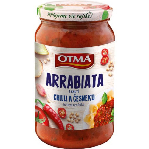 OTMA omáčka 350g Arrabiata s chilli a česnekem (10)