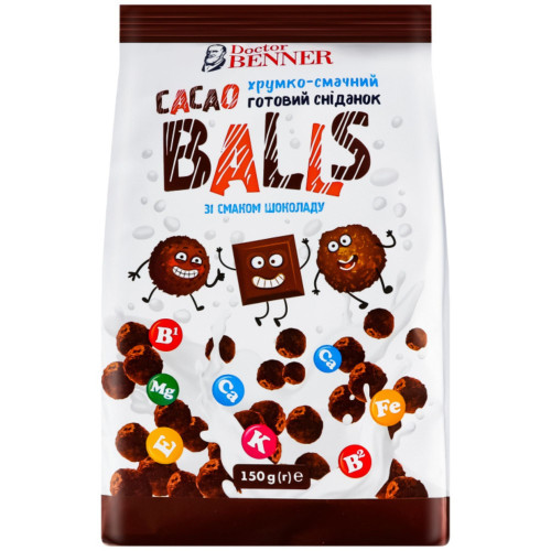 Doctor Benner 150g - Cacao Balls s příchutí vanilky Trvan. 23/8/2024 (18)