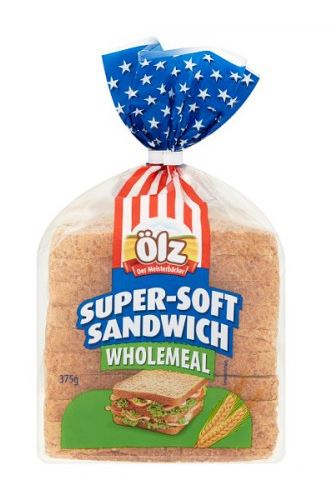 OLZ 375g Toust Sandwich Celozrnný (Tmavý)