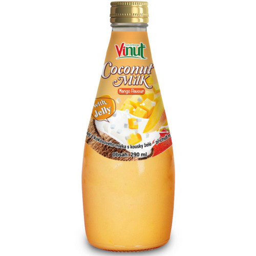 Vinut 290ml nápoj z kokosového mléka s kousky želé - mango