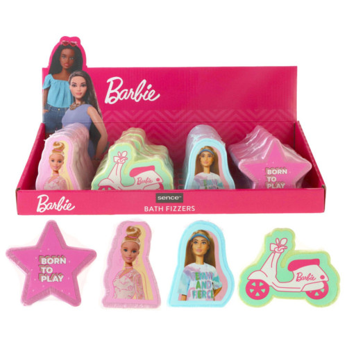 Barbie bath fizzer 150g mix 4 druhy - šumivá koule do koupele (Sence)