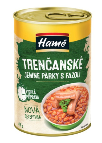 HAMÉ 415g Trenčanský párek s fazolemi