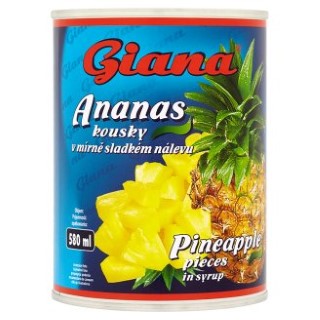 Giana Ananas kousky 580ml