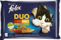 náhled Felix Fantastic Duo MP 4x85g jehněčí a kuře s rajčaty/vepřové zvěřina s cuketa (