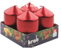 xem trước Krab svíčky na adventní věnce 4ks lakované - bordó
