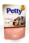 xem trước PETTY kapsička pro kočky trhané kousky losos 85g