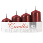 xem trước Golden D. svíčka adventní 4ks schody Metalic Bordo (24)