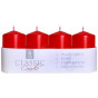xem trước Eshop - Bartek adventní svíčky 4ks Slupek 40x70 - Metalik Červené (26)