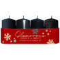 xem trước Bartek adventní svíčky Glamorous 4ks 40x70 Black Mix (26)