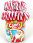 náhled JohnyBee candy cane 28g lízátko Santa Claus white,red (50)