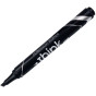 náhled Deli popisovač permanentní zkosený 1,5mm - černý EU10120 (bal/12ks)