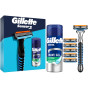 xem trước Kazeta 3ks - Gillette Sensor3 (strojek + 6ks náhradní + series gel 75ml)