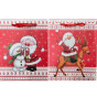 náhled Dárková taška Vánoční size S Santa červený (bal/12ks)