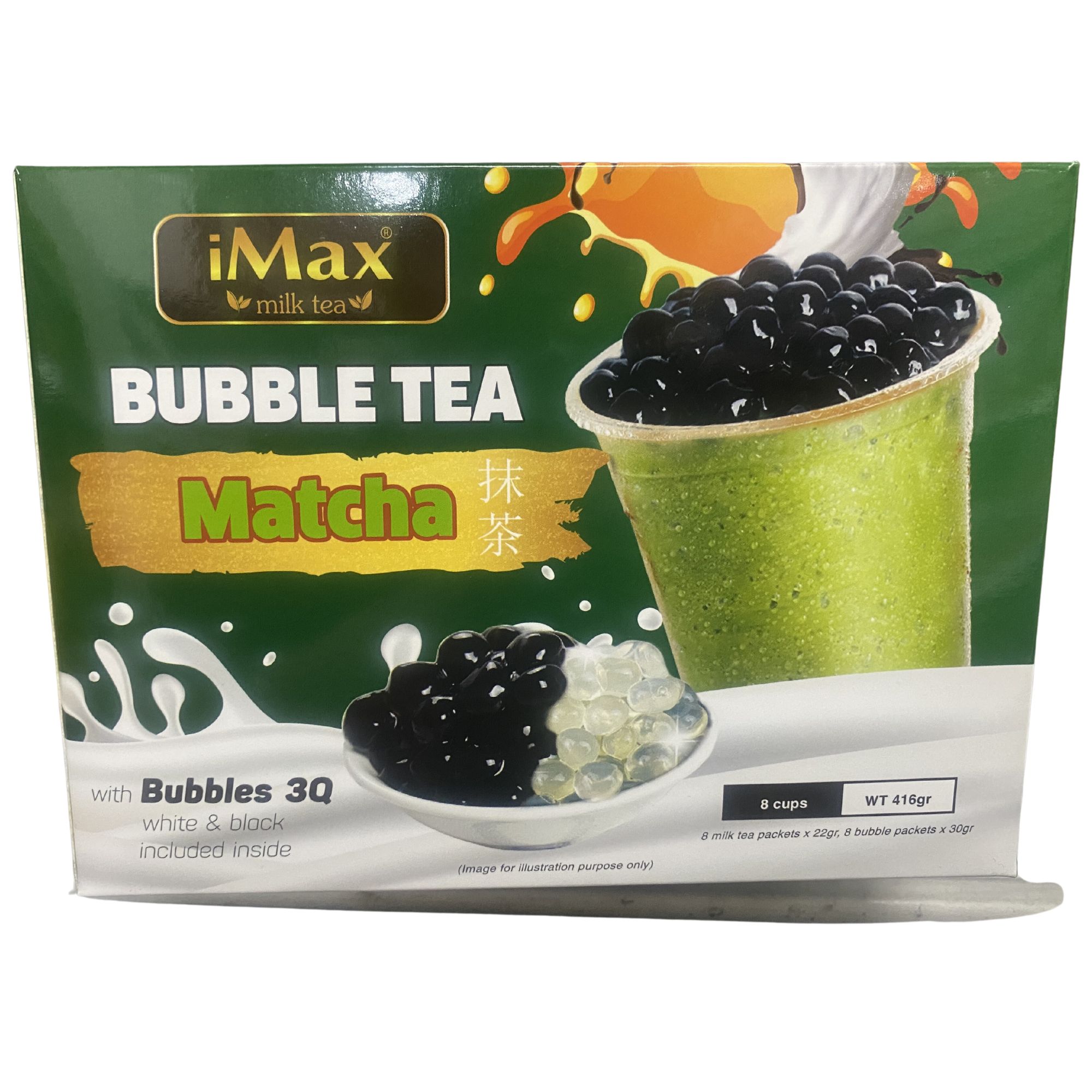 iMax Bubble Tea s kuličkami - Matcha 416g (tra sua tran chau) | Eshop ...